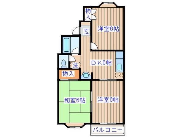 パリンカＡの物件間取画像